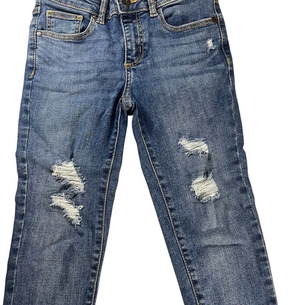 Art Class Distressed Skinny Jeans Girls 8 Blue Denim Casual School - Picture 16 of 16